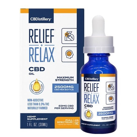 Relief & Relax CBD 2500mg Full Spectrum Oil