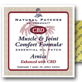 Natural Patches of Vermont Arnica & CBD Essential Oil Patch