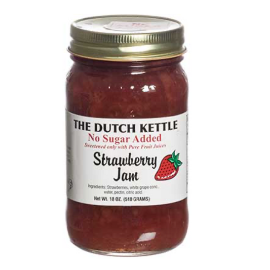 The Dutch Kettle No Sugar Added Strawberry Jam